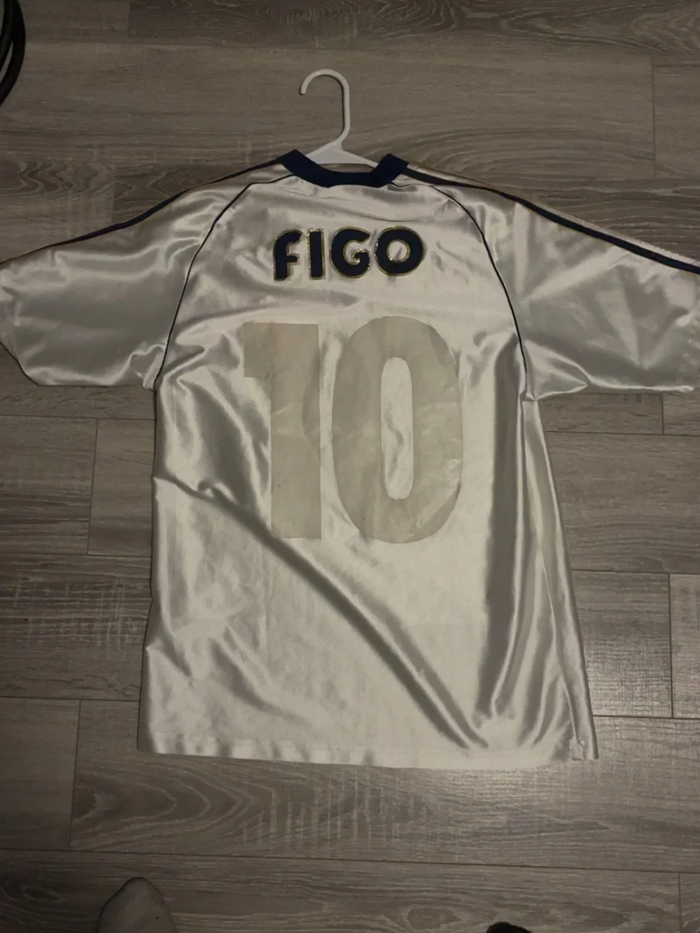 Vintage Real Madrid Luis Figo Adidas Teka Soccer Jersey Y2K 2000s Football Shirt